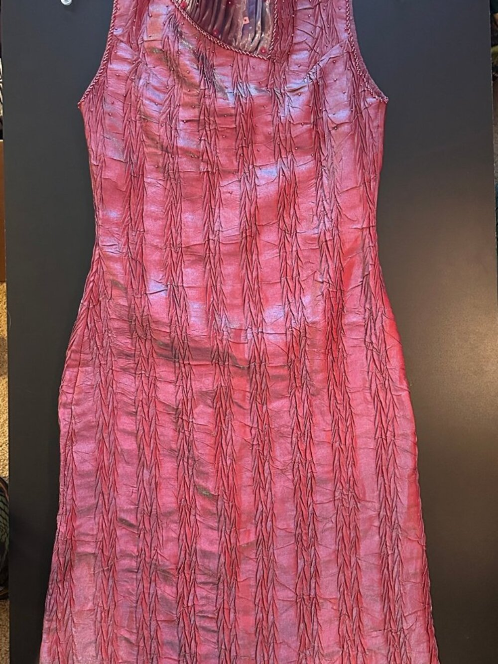 HP Collection one of a kind cocktail sheath shimmering dress sz S